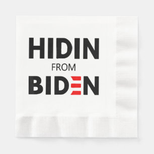 VERBORGEN VAN BIDEN grappige meme politieke Joe Ca Servet
