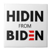 VERBORGEN VAN BIDEN grappige meme politieke Joe Ca Tegeltje (Voorkant)