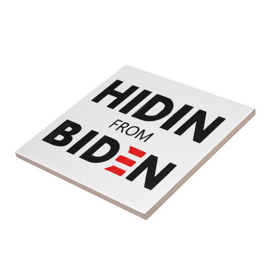 VERBORGEN VAN BIDEN grappige meme politieke Joe Ca Tegeltje (Zijkant)