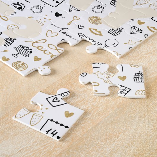 Verborgen Verloving Jigzaag Puzzle Legpuzzel (Zijkant)