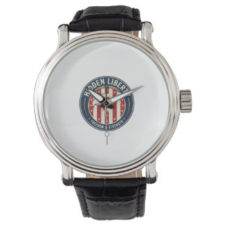 Verborgen vrijheid Patriotisch Patriotisch Optisch Horloge