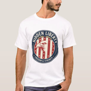 Verborgen vrijheid Patriotisch Patriotisch Optisch T-shirt