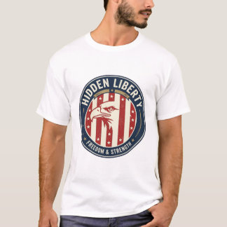 Verborgen vrijheid Patriotisch Patriotisch Optisch T-shirt