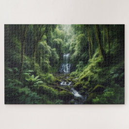Verborgen waterval - Adembenemend Schilderachtig l Legpuzzel