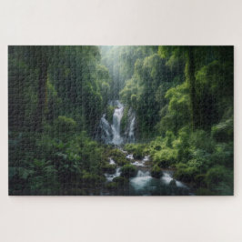 Verborgen waterval - Adembenemend Schilderachtig l Legpuzzel