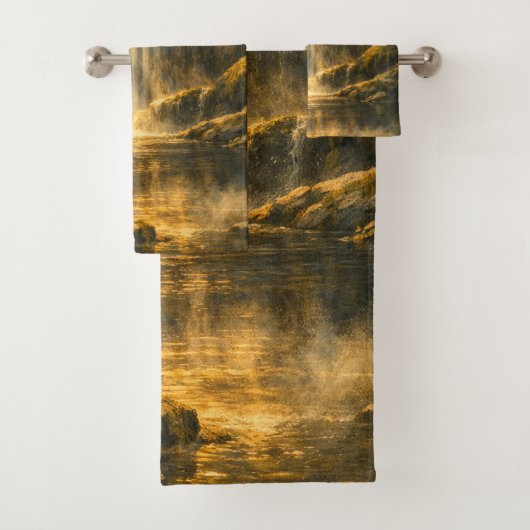 Verborgen Waterval Handdoekenset Bad Handdoek (Insitu)
