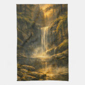 Verborgen Waterval in het Bos – Theedoek (Verticaal)