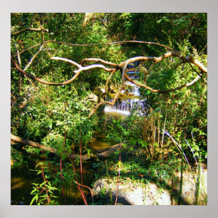 Verborgen waterval poster