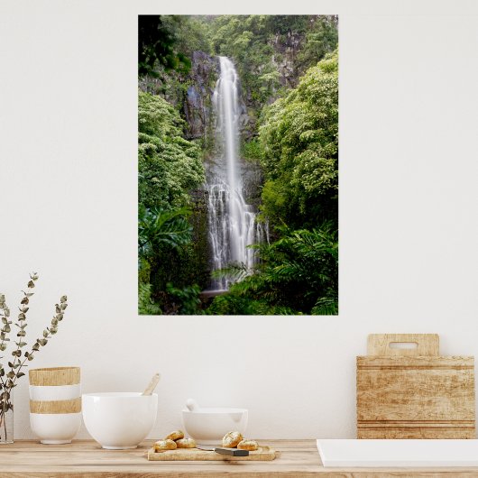 Verborgen waterval poster (Keuken)