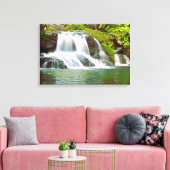 Verborgen Waterval Stretched Canvas Afdruk (Insitu (Woonkamer))
