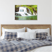 Verborgen Waterval Stretched Canvas Afdruk (Insitu (Slaapkamer))