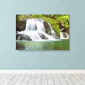 Verborgen Waterval Stretched Canvas Afdruk (Insitu (Houten vloer))