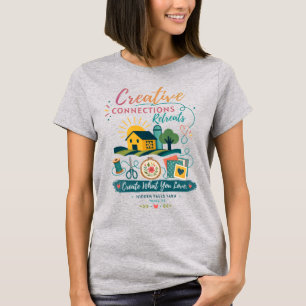 Verborgen Watervallen Boerderij - Creatieve Verbin T-shirt