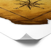 verborgen Wereldkaart Poster (Hoek)