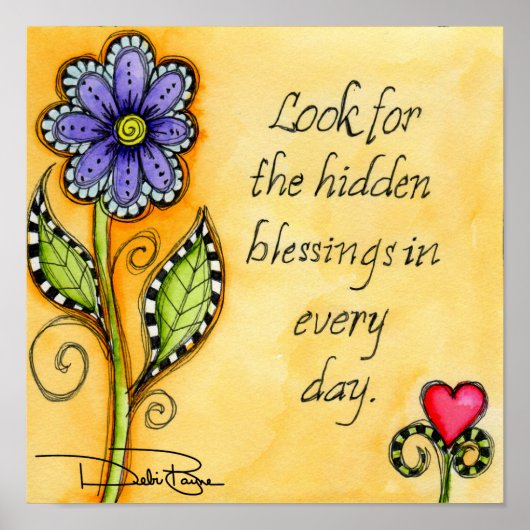 Verborgen zegeningen poster (Voorkant)