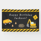 Verbouwing Happy Birthday met Age Boy Spandoek (Horizontaal)