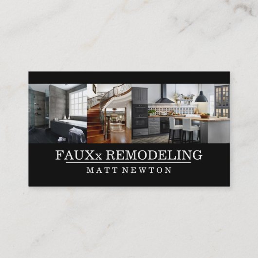 Verbouwing van woningen visitekaartje (Voorkant)
