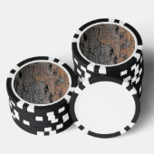 verbrand boomschors pokerchips (Opstapeling)
