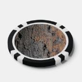 verbrand boomschors pokerchips (Enkel)