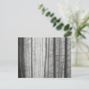 Verbrand bos briefkaart