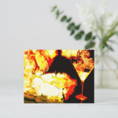 verbrand. briefkaart (Staand voorkant)