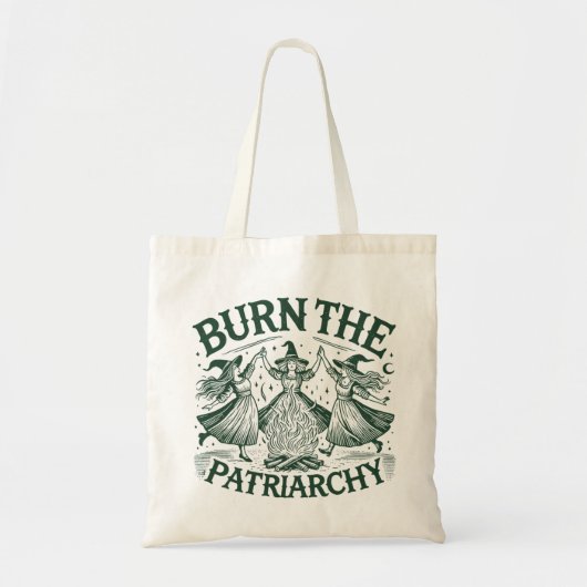 Verbrand de heksen van het patriarchaat tote bag (Voorkant)