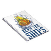 Verbrand de schepen, voor koning en landfankunst notitieboek (Rechterzijde)