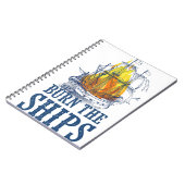 Verbrand de schepen, voor koning en landfankunst notitieboek (Linkerzijde)