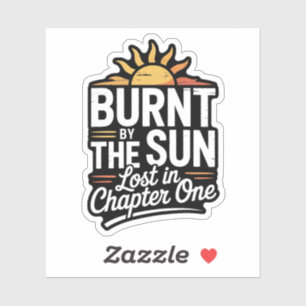 Verbrand door de zon Verloren in hoofdstuk Lezen Q Sticker