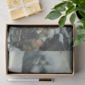 Verbrand dorp in de winter (door Albert Edelfelt) Tissuepapier (Geschenk)