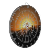 Verbrand een bullseye! dartbord (Voorkant Links)