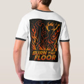 Verbrand het dansende Salsa T-shirt (Achterkant volledig)
