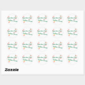 Verbrand je scheten ronde sticker (Vel)