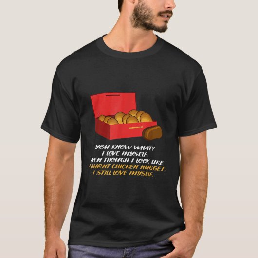 Verbrand Kipnugget Kok Of Chef T-shirt (Voorkant)