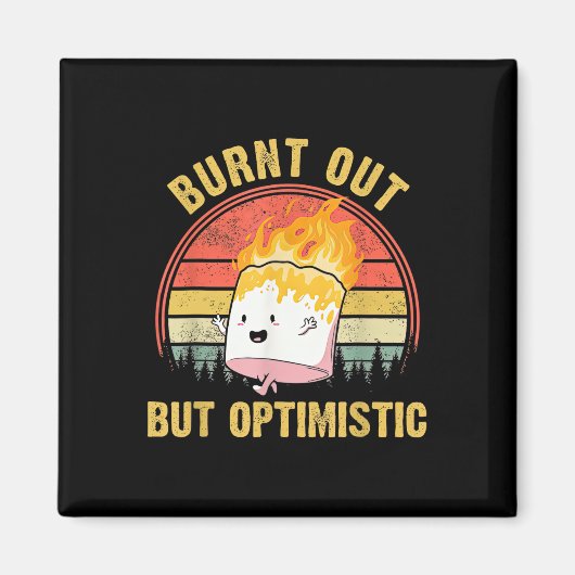 Verbrand Maar Optimistisch Knuffel Marshmallow Voo Magneet (Voorkant)