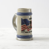 Verbrand mijn vlag niet bierpul (Voorkant links)