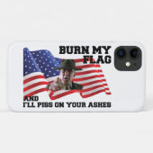 Verbrand mijn vlag niet Case-Mate iPhone case (Achterkant (horizontaal))