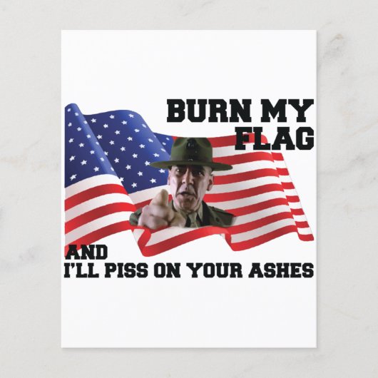 Verbrand mijn vlag niet flyer (Voorkant)