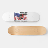 Verbrand mijn vlag niet persoonlijk skateboard (Horizontaal)