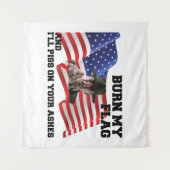 Verbrand mijn vlag niet wandkleed (Voorkant (horizontaal))