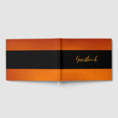 Verbrand Oranje Aangepast Gastenboek (Volledig)