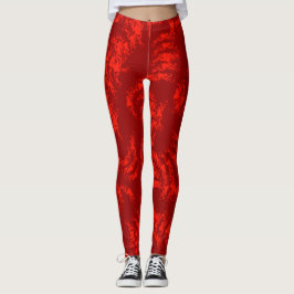 verbrand Oranje Abstract Leggings
