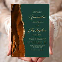 Verbrand Oranje Agate Goud Donkergroen Schrift Huw