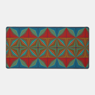 Verbrand Oranje Boheem Roest Teal Rood Tribal Etni Bureaumat