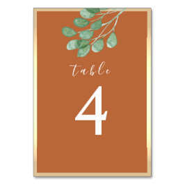 Verbrand Oranje bruiloft Kaart