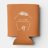 Verbrand Oranje bruiloft Mr. & Mrs. Blikjeskoeler (Achterkant)