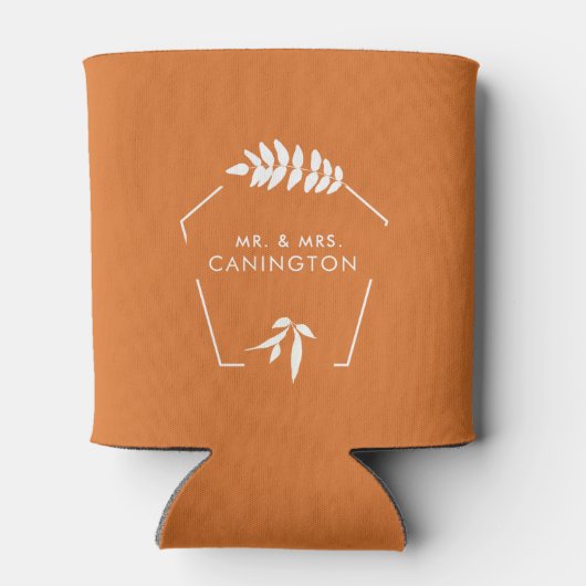 Verbrand Oranje bruiloft Mr. & Mrs. Blikjeskoeler (Achterkant)