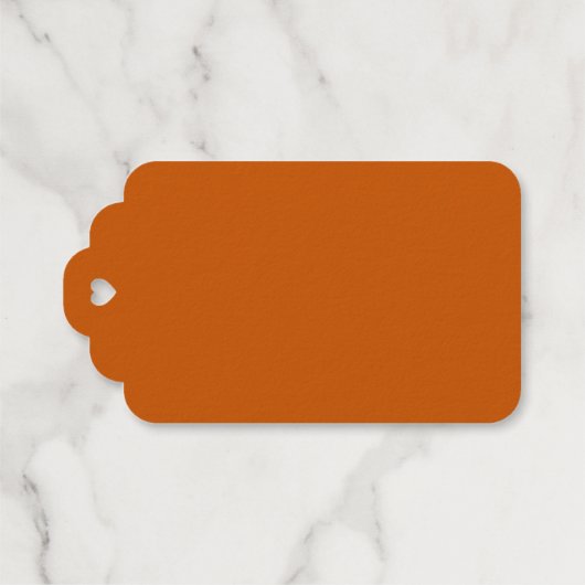 Verbrand Oranje Cadeaulabels (Achterkant (horizontaal))