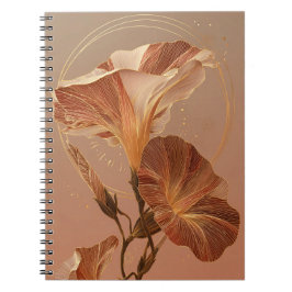 Verbrand Oranje Calla Lelie Botanisch Notitieboek