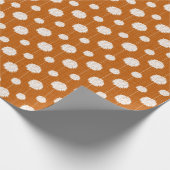 Verbrand Oranje Cheerleader Pom Pom Pattern Cadeaupapier (Hoek)